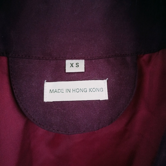 Anne Klein vintage purple parka coat size XS - Picture 4 of 12